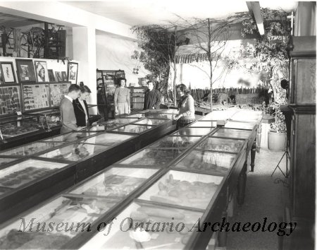 An historic photograph of the original "Museum of Indian Archaeology" at Western University.