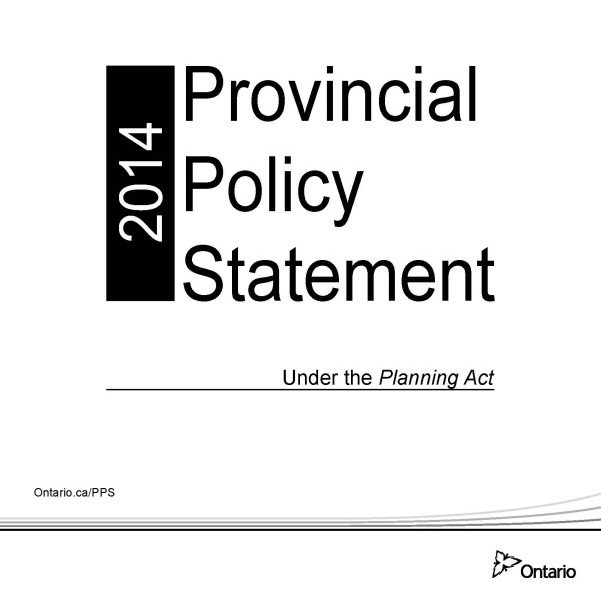 Cover of the 2014 Provincial Policy Statement: Under the Planning Act