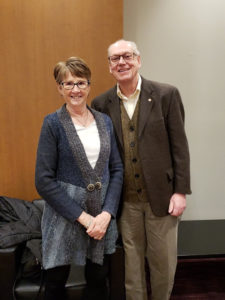 Janet and Chuck Orser pose together.